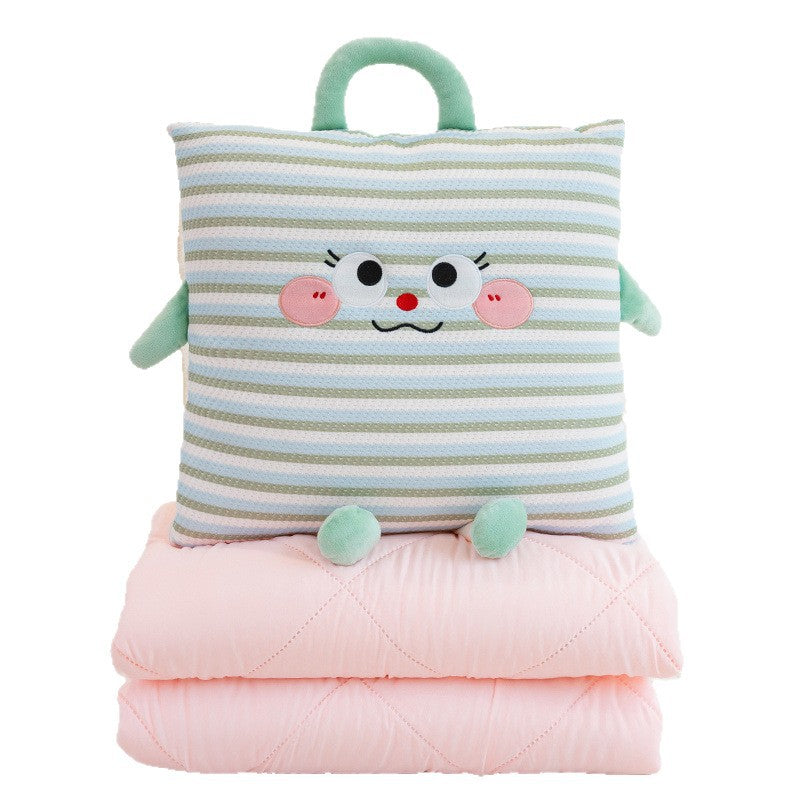 Cuddle pillow with lovable animal motif