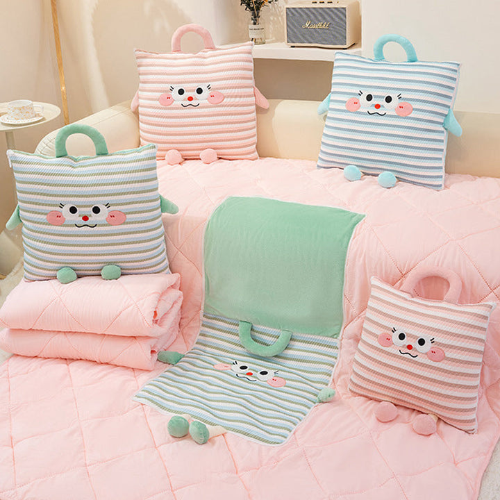 Cuddle pillow with lovable animal motif