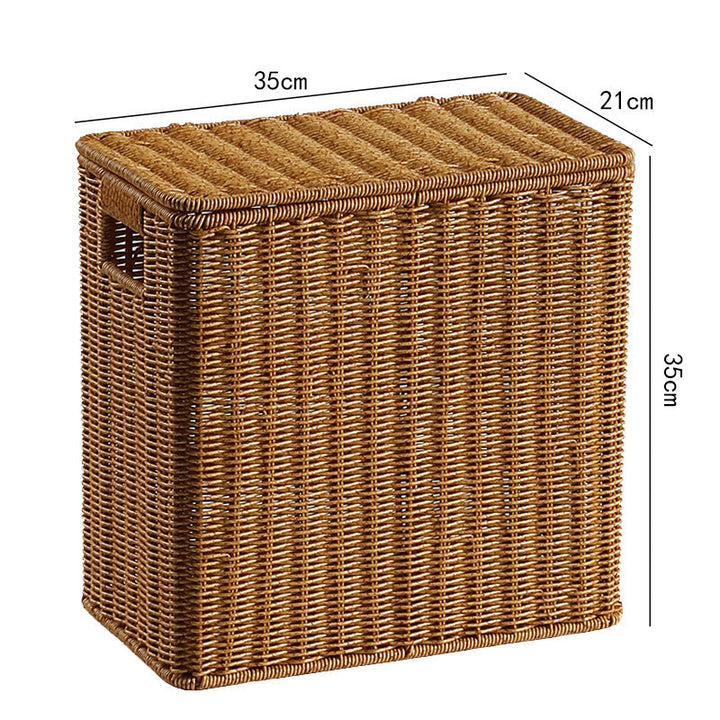 Handcrafted Rectangular Wicker Storage Box