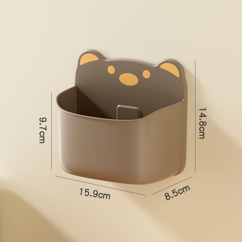 Wall-Mounted Cute Bear-Themed Storage Organizer Meso Living