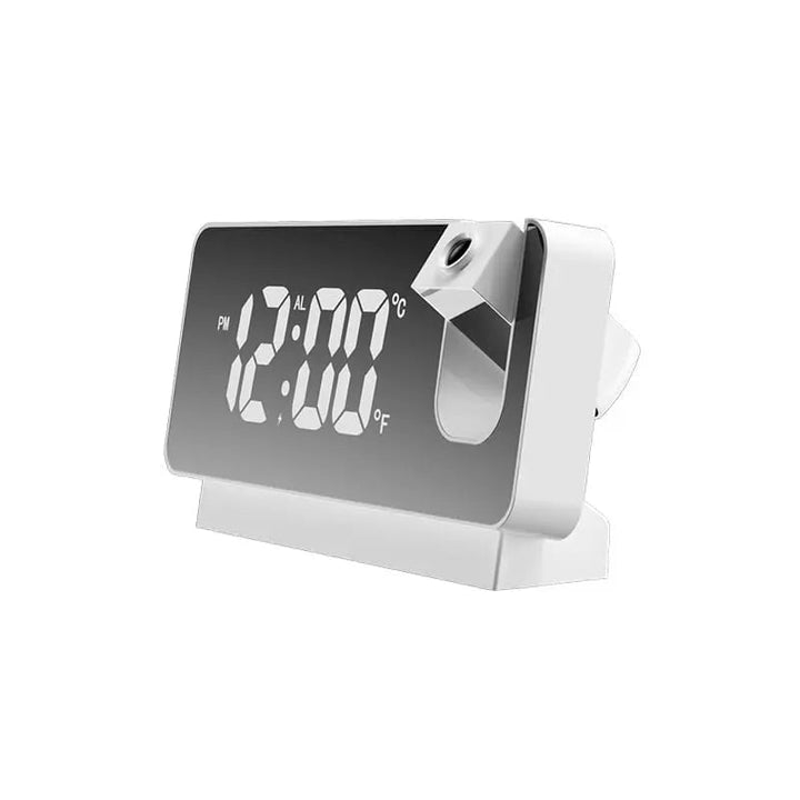 Projection alarm clock with mirror display and large LED screen
