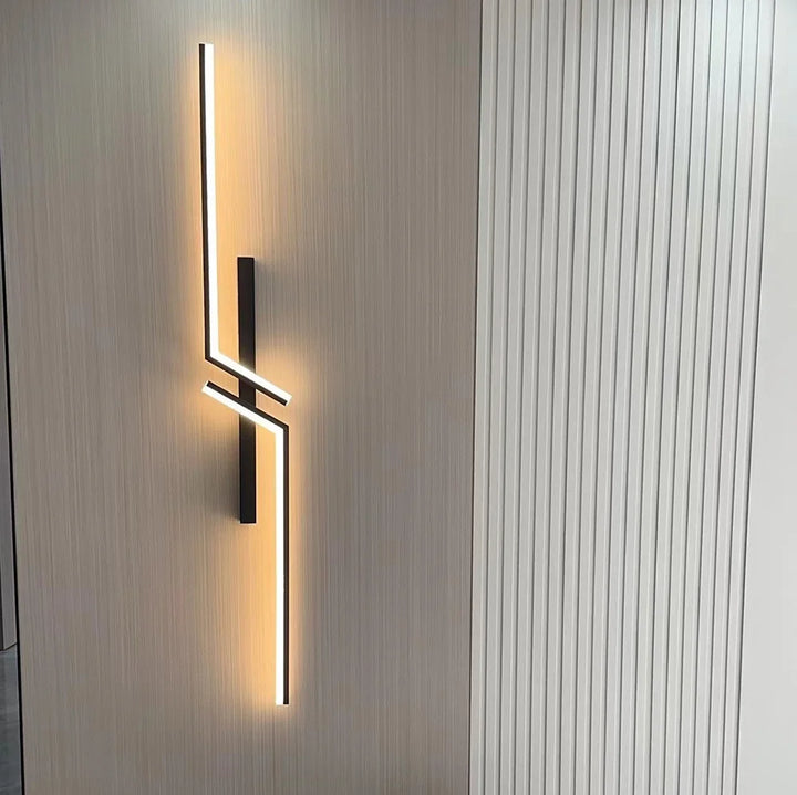 Modern Dimmable LED Wall Light – Remote-Control Minimalist Wall Sconce for Bedroom, Living Room, and TV Background