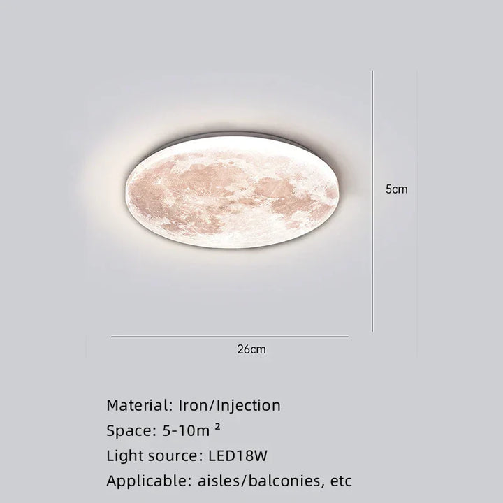 Moon Surface Artistic Modern Ceiling Lamp
