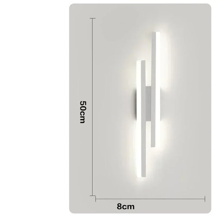 LED Bedroom Wall Lamp Wall Acrylic Lampshade Indoor Lighting for Living Room Corridor Light Fixture 50cm 16W