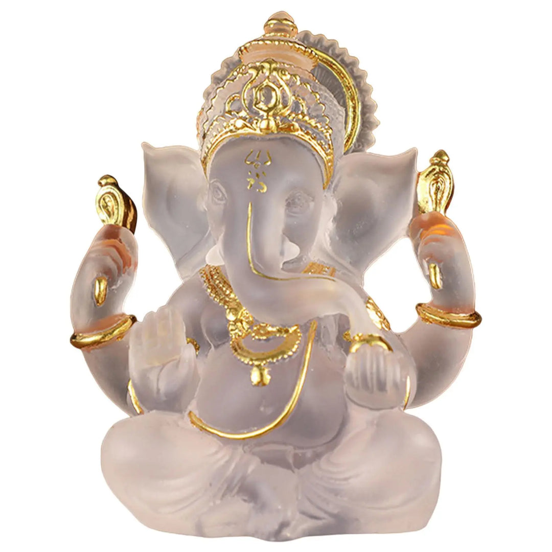 Rare colored semi-transparent Ganesh statues for luck in your home