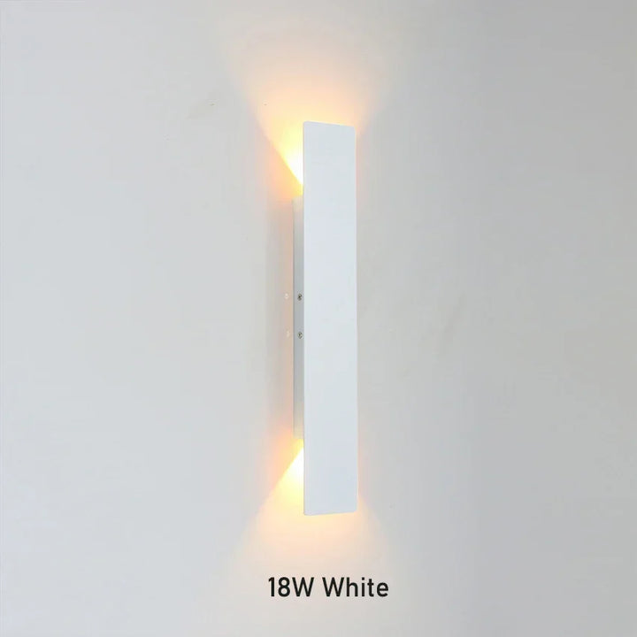Modern LED Wall Lamp - Rectangular Bedroom Bedside Lights for Minimalist Indoor Lighting