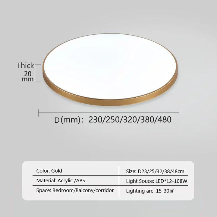 Modern LED Round Ceiling Lamps - Ceiling Light Fixtures for Living Room, Bedroom, Bathroom, Dining Room, Kitchen