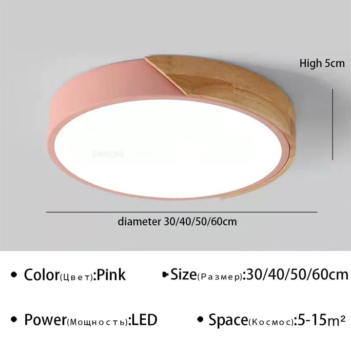 Modern LED Ceiling Light Macaron Chandelier