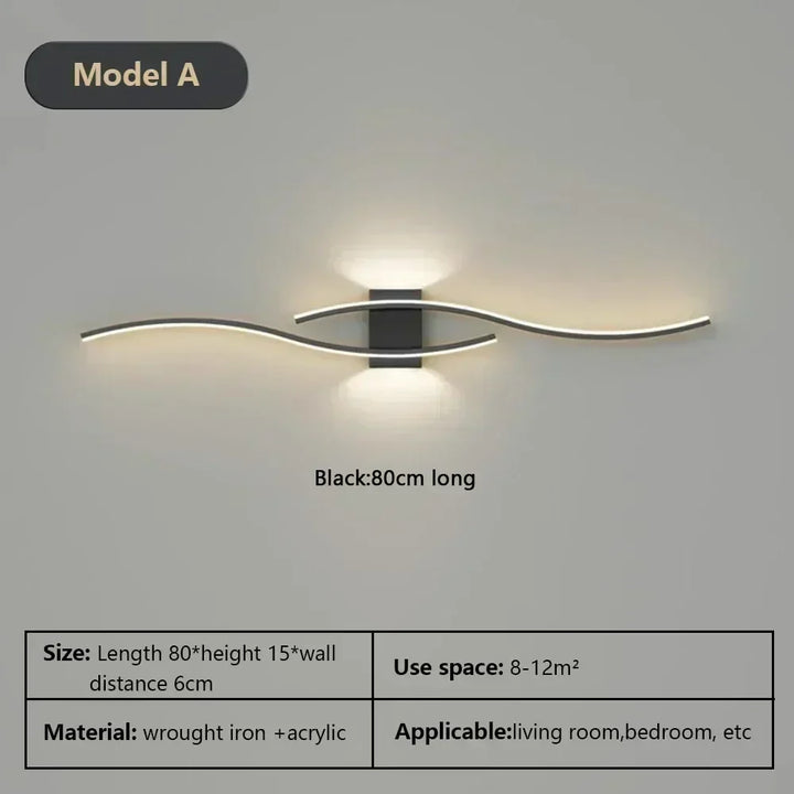 Modern LED Wall Lamp – Wall Sconce Light for Living Room, Bedroom, and Aisle – Stylish Indoor Home Lighting Fixture