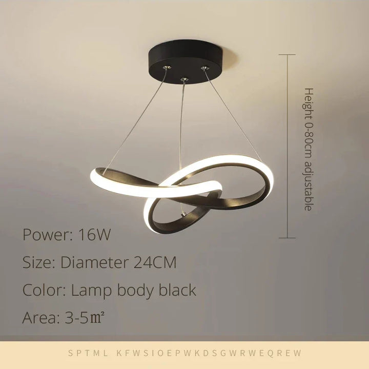 Modern LED Pendant Light Chandelier - Elegant Hanging Lamp for Versatile Spaces