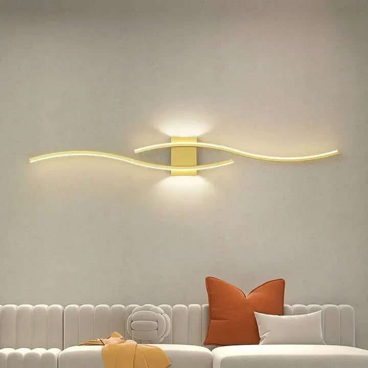 Modern Minimalist LED Strip Wall Lamp – Dimmable Wall Sconce for Living Room, Bedroom, Restaurant, and Bathroom