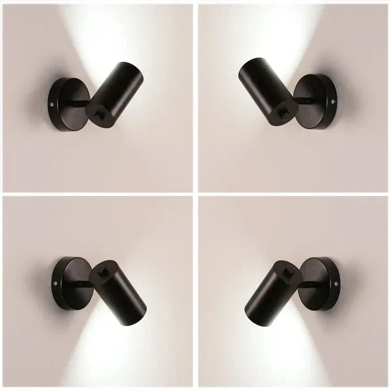 Modern Gold LED Wall Lamp – Adjustable Wall Sconce for Bedroom, Living Room, Bedside, and Indoor Decor