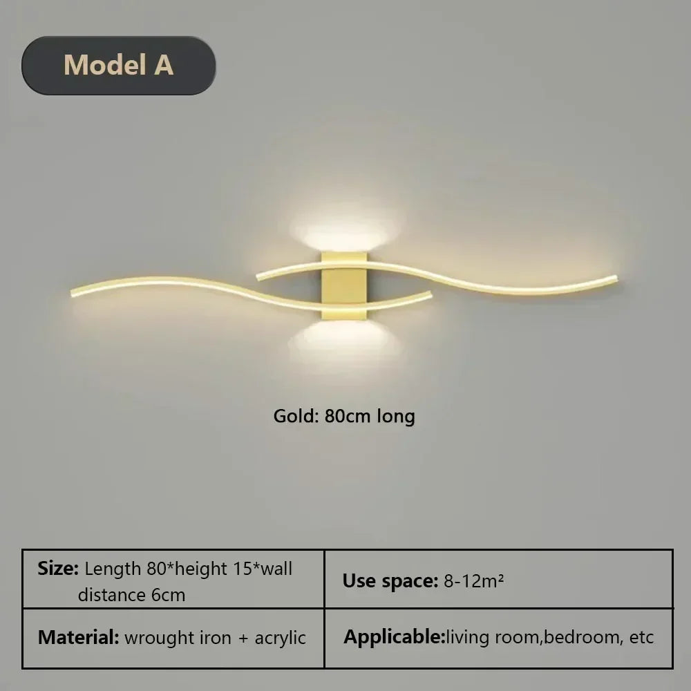 Modern LED Wall Lamp – Wall Sconce Light for Living Room, Bedroom, and Aisle – Stylish Indoor Home Lighting Fixture