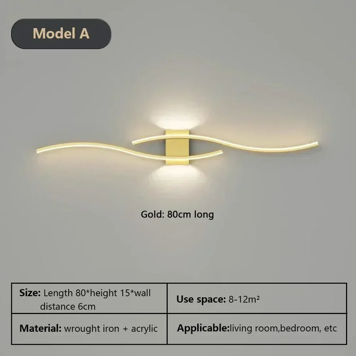 Modern LED Wall Lamp – Wall Sconce Light for Living Room, Bedroom, and Aisle – Stylish Indoor Home Lighting Fixture