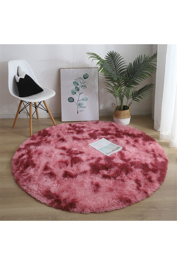 Fluffy Round Rug