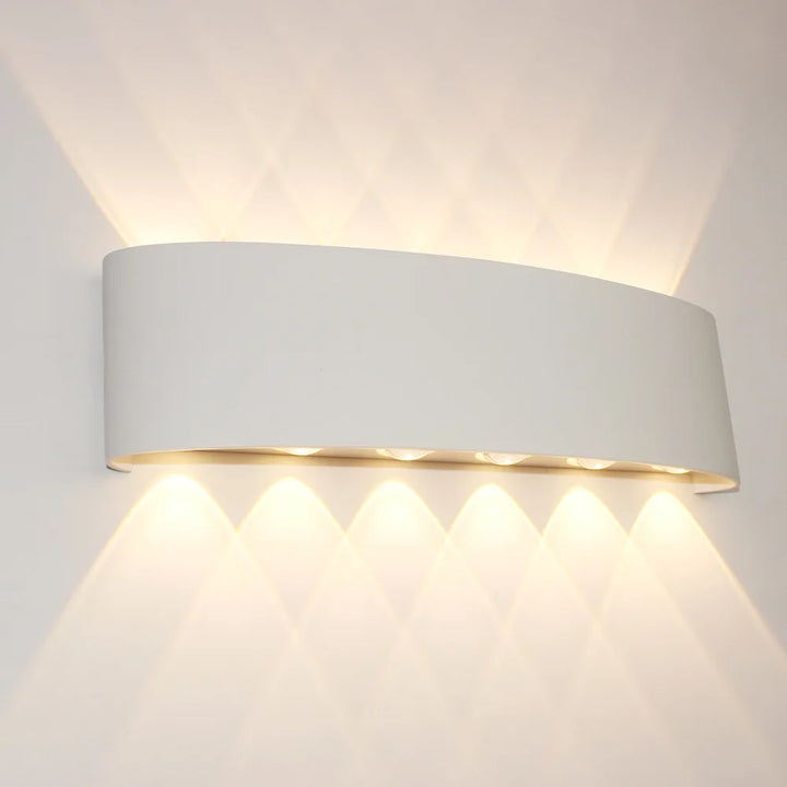 Body Motion Sensor Wall Light Waterproof Outdoor LED Wall Sconce Up Down Glowing Lamps Garden Yard Induction Corridor Wall Lamp