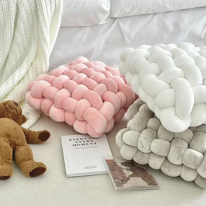 Chunky Woven Knot Cushion