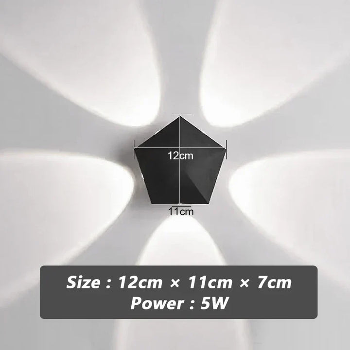 Black Prism Ambient Minimal Wall Lamp