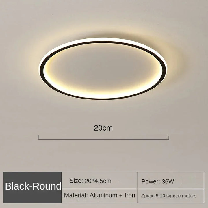 Modern LED Ceiling Light – Dimmable Indoor Lighting Fixture for Bedroom, Bathroom, Kitchen, and Corridor