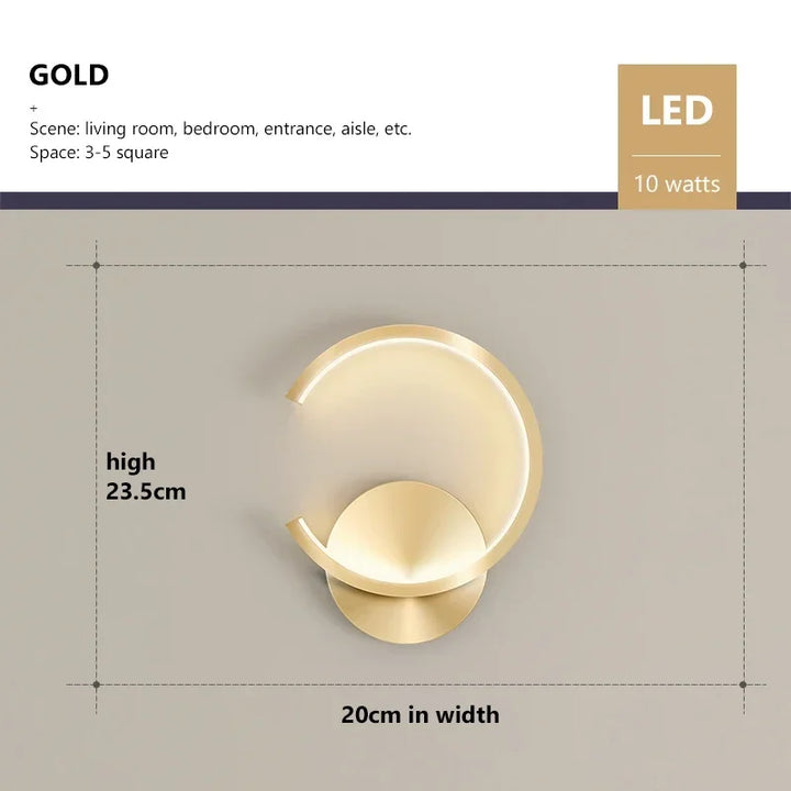 Modern LED Wall Lamp – Nordic Up & Down Wall Lighting for Living Room, Bedroom, Aisle, and Home Decor