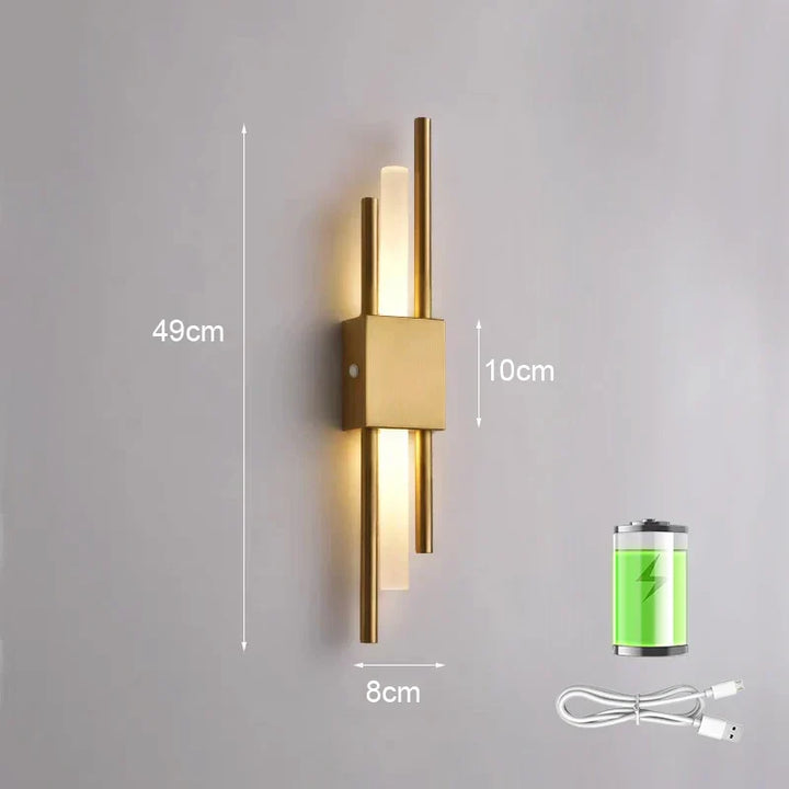 Modern LED Wall Lamp – USB Charging Wall Sconce for Indoor Lighting, Bedroom, Living Room, and Corridor Decor