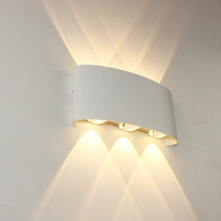 Body Motion Sensor Wall Light Waterproof Outdoor LED Wall Sconce Up Down Glowing Lamps Garden Yard Induction Corridor Wall Lamp