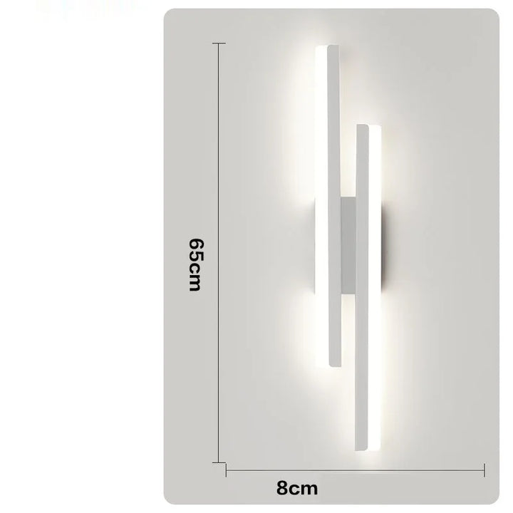 Modern LED Wall Lamp with Copper Line Pipe and Acrylic Lampshade