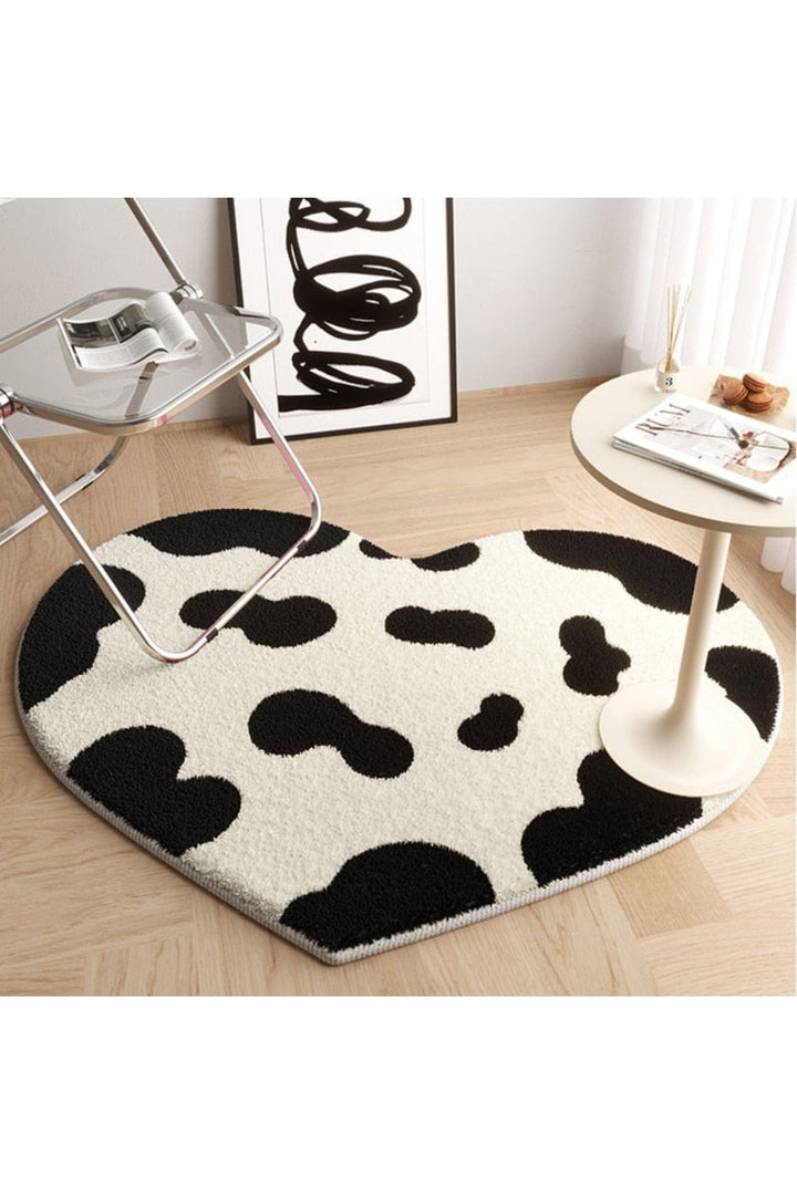 Peach heart rug