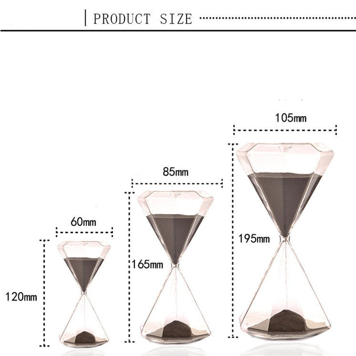 5–60 Minute diamond hourglass, hourglass, hourglass, children's gift, hourglass, home decoration, available in multiple color options
