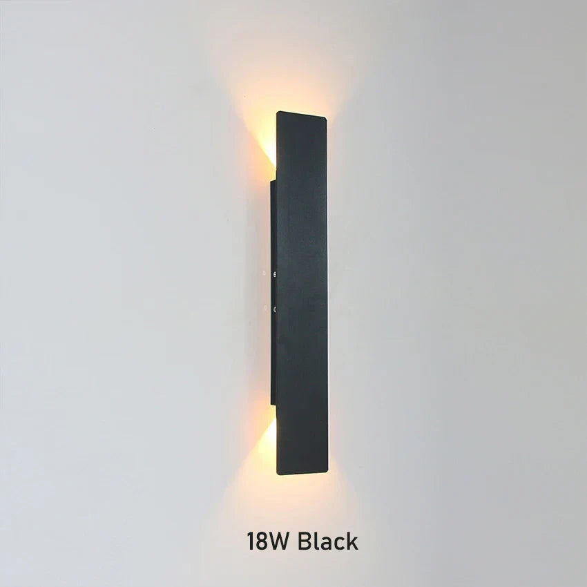 Modern LED Wall Lamp - Rectangular Bedroom Bedside Lights for Minimalist Indoor Lighting