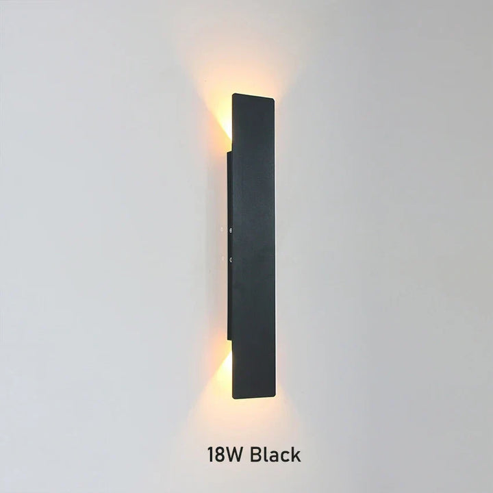 Modern LED Wall Lamp - Rectangular Bedroom Bedside Lights for Minimalist Indoor Lighting