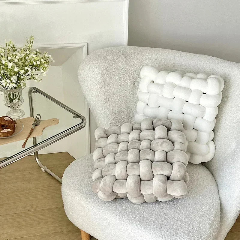 Chunky Woven Knot Cushion