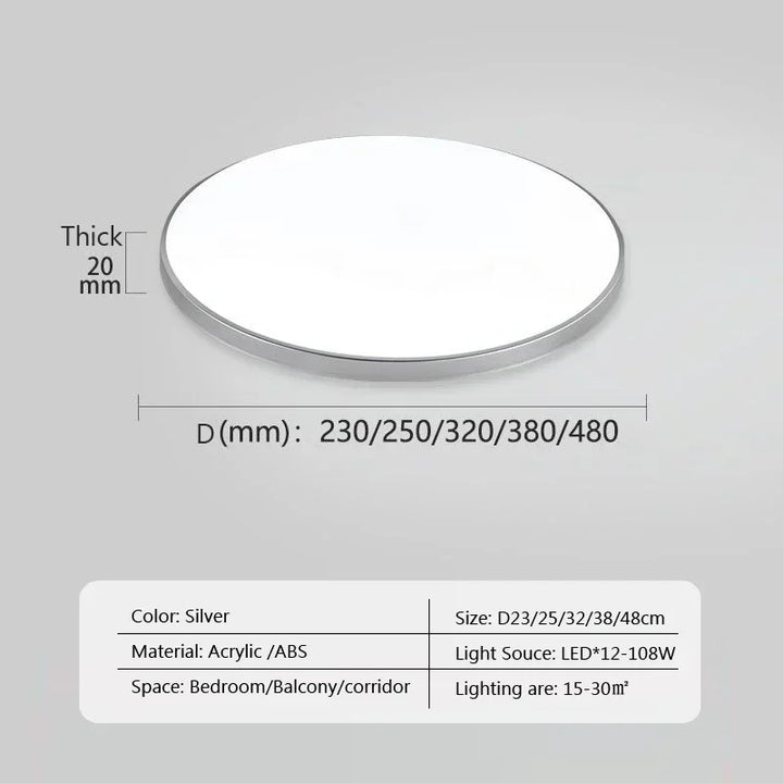 Modern LED Round Ceiling Lamps - Ceiling Light Fixtures for Living Room, Bedroom, Bathroom, Dining Room, Kitchen