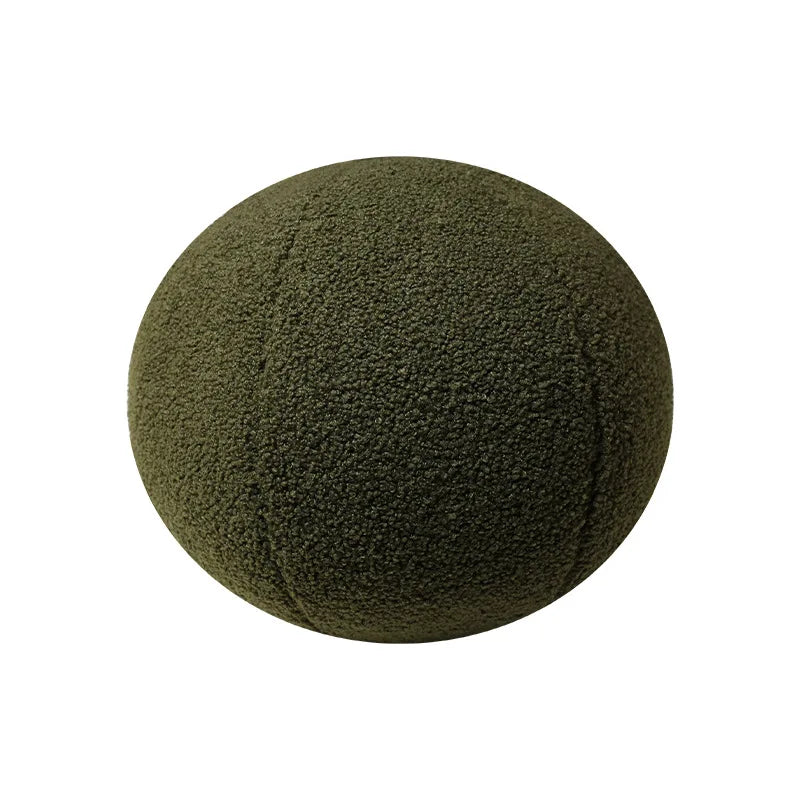 Nordic Bouclé Abstract Cushion – Minimalist Plush Pillow