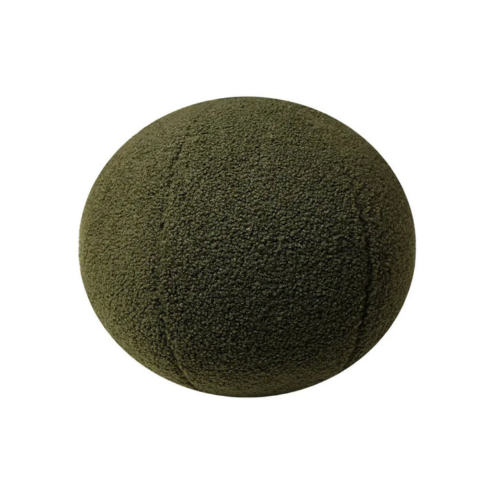Nordic Bouclé Abstract Cushion – Minimalist Plush Pillow