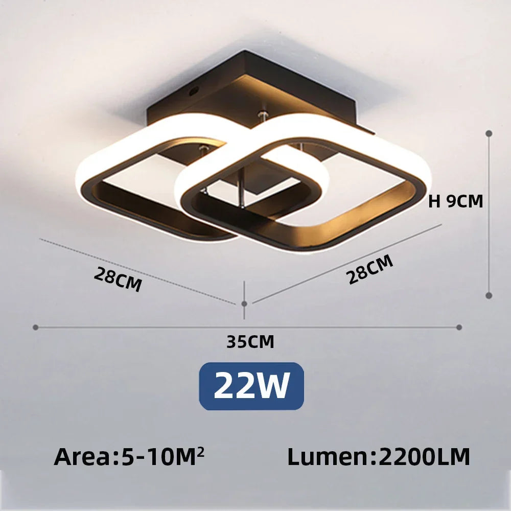 Ceiling Chandelier LED Corridor Ceiling Lamp for Kitchen Bedroom Living Balcony Aisle Lamp Home Decor Foyer Track Lights