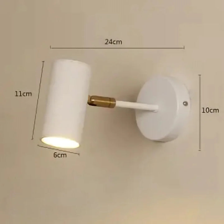 Modern Gold LED Wall Lamp – Adjustable Wall Sconce for Bedroom, Living Room, Bedside, and Indoor Decor