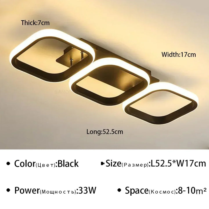 Modern LED Ceiling Light Chandelier – Stylish Multi-Head Ring Light for Bedroom, Living Room, Hallway, Dining Room & Indoor Spaces