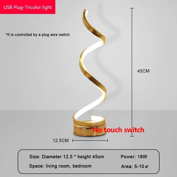 Modern LED Table Lamp – Snake Eye Protection Desktop Light for Bedroom, Living Room, Office, and Study
