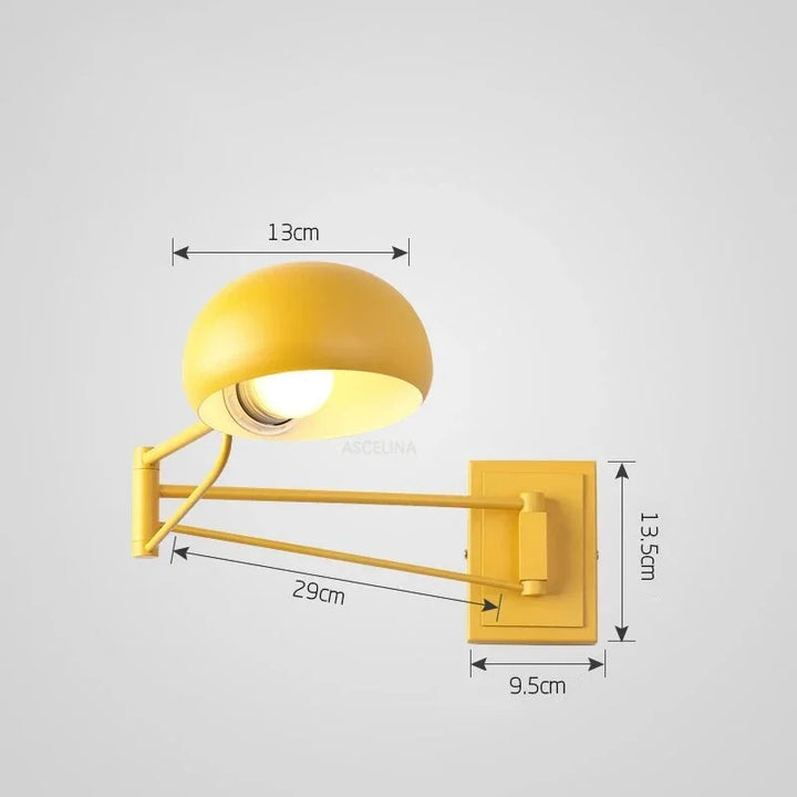 Modern Foldable LED Wall Lamp – Retractable Eye-Protective Wall Light for Bedroom, Study, Living Room, and Bathroom