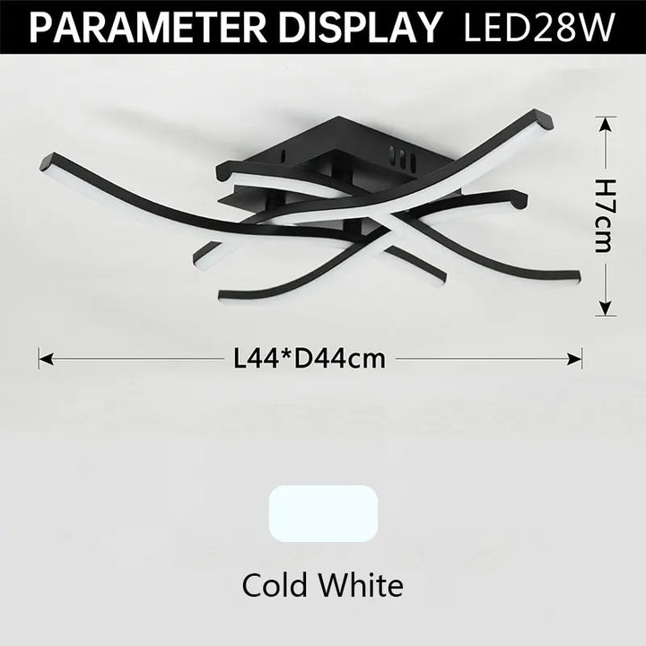 Modern LED Ceiling Lamp for Living Room, Dining Room, Bedroom, and Balcony