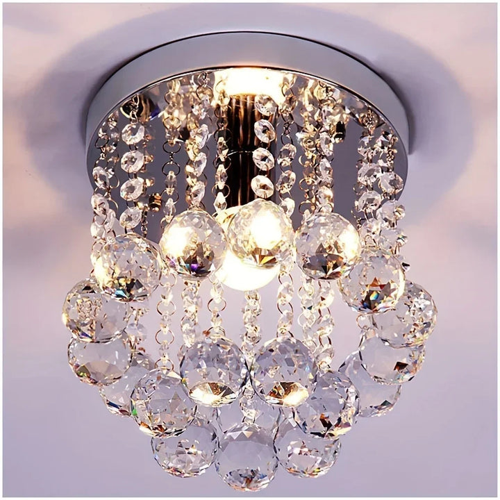 Crystal Ceiling Light Chandelier - Luxury Lighting Fixture for Living Room, Dining Hallway, and Bedroom