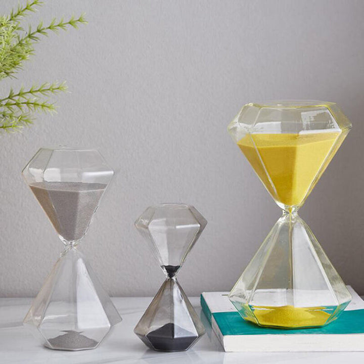 5–60 Minute diamond hourglass, hourglass, hourglass, children's gift, hourglass, home decoration, available in multiple color options