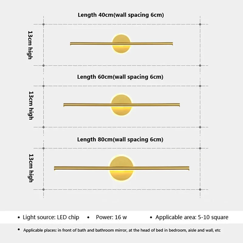 LED Wall Light LineaLux Modern Mirror & Wall Lighting