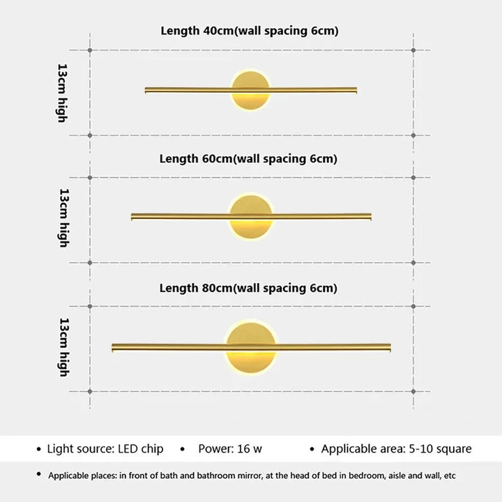 LED Wall Light LineaLux Modern Mirror & Wall Lighting