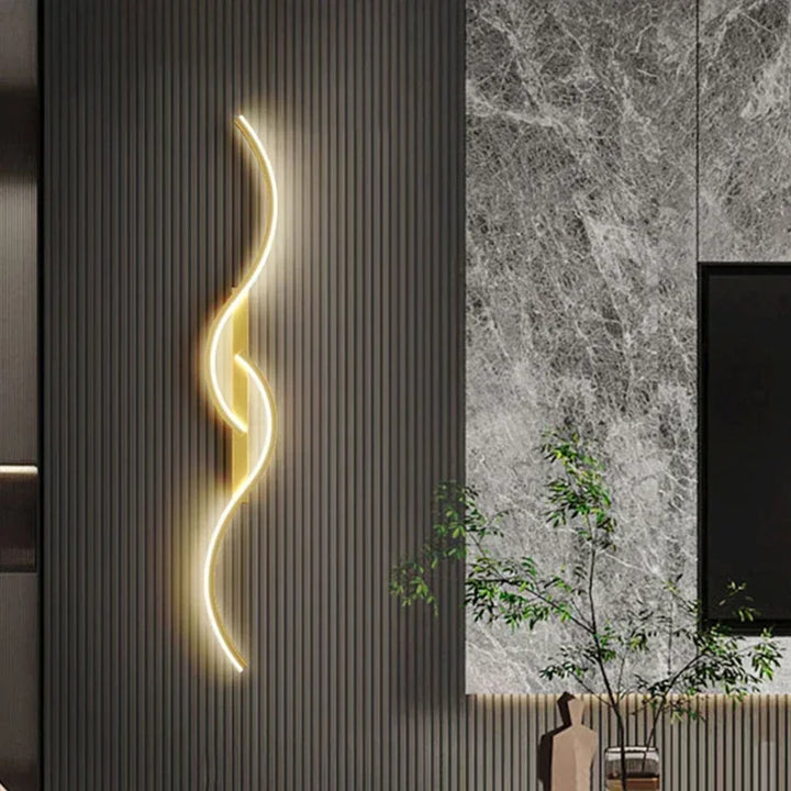 Modern LED Wall Lamp – Contemporary Wall Sconce for Living Room, Bedroom, Dining Room, and Hallway – Up & Down Lighting, Dimmable, Touch Switch, Indoor Home Decoration