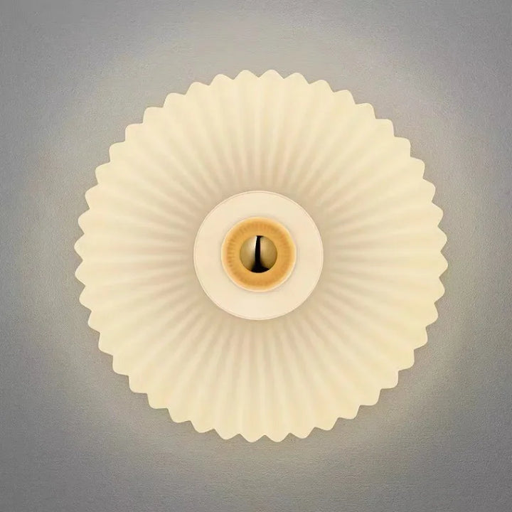 Modern LED Wall Lamp – Glass Ripple Design for Corridor, Staircase, Dining Room, and Bedroom – Soft Lighting for Home Decoration
