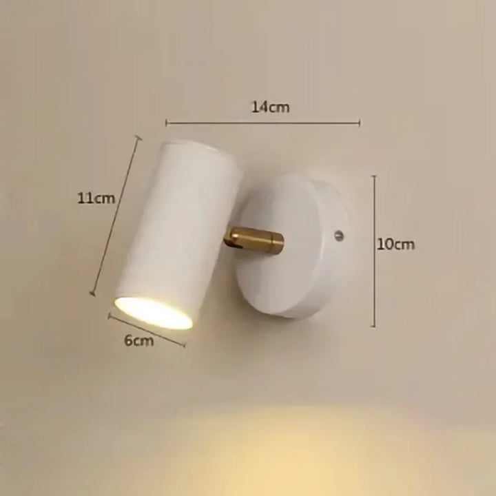Modern Gold LED Wall Lamp – Adjustable Wall Sconce for Bedroom, Living Room, Bedside, and Indoor Decor