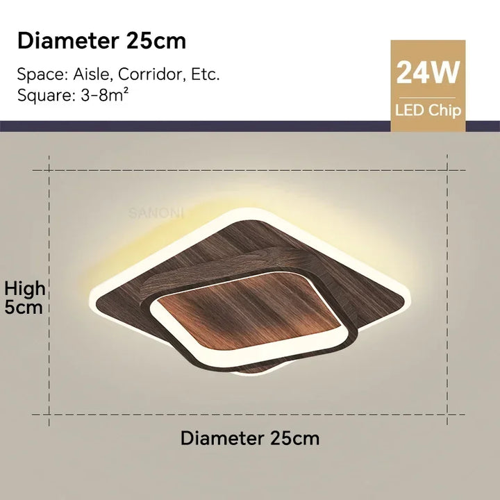 Modern LED Aisle Ceiling Light Chandelier - Indoor Lighting Fixture for Corridor, Stairs, Foyer, Balcony, Bedroom, Bathroom