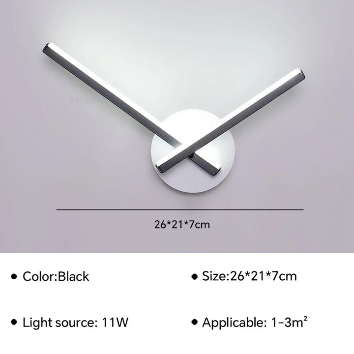 Modern LED Wall Lamp Bedside Sconce - Home Decor Lighting Fixture for Living Room, Bedroom, Hotel
